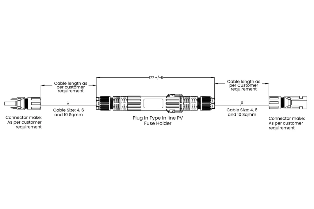 In-line Replacable Fuse Link Holder